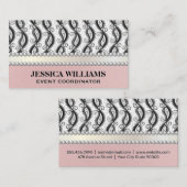 Carte De Visite Motif Paisley | Perles (Devant / Derrière)