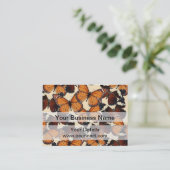 Carte De Visite motif papillon Brown (Debout devant)