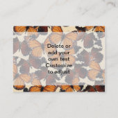 Carte De Visite motif papillon Brown (Dos)