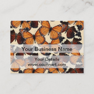 Carte De Visite motif papillon Brown