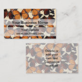Carte De Visite motif papillon Brown (Devant / Derrière)