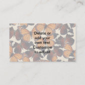 Carte De Visite motif papillon Brown (Dos)