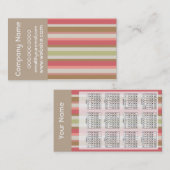 Carte De Visite Motif Paprika Stripes (Devant / Derrière)