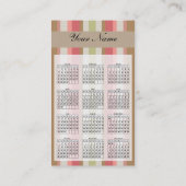 Carte De Visite Motif Paprika Stripes (Dos)