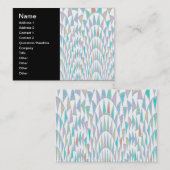 Carte De Visite Motif pastel de triangles déformés (Devant / Derrière)