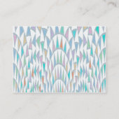 Carte De Visite Motif pastel de triangles déformés (Dos)