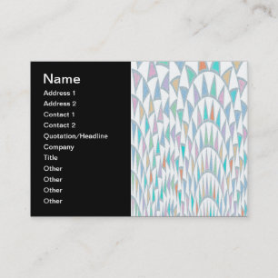 Carte De Visite Motif pastel de triangles déformés
