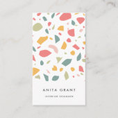 Carte De Visite Motif pastel moderne (Devant)