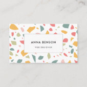 Carte De Visite Motif pastel moderne (Devant)