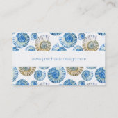 Carte De Visite Motif Pastel Seashell (Dos)