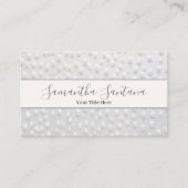 Carte De Visite Motif Pearl blanche (Devant)