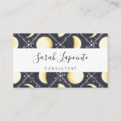 Carte De Visite Motif Phases de lune céleste (Devant)