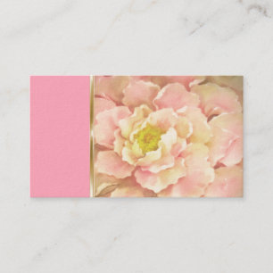 Carte de visite Motif Pink Peony