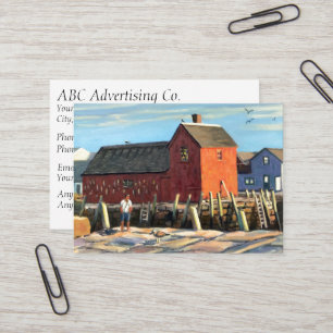 Carte De Visite Motif pittoresque #1 Rockport Fishing Shopping