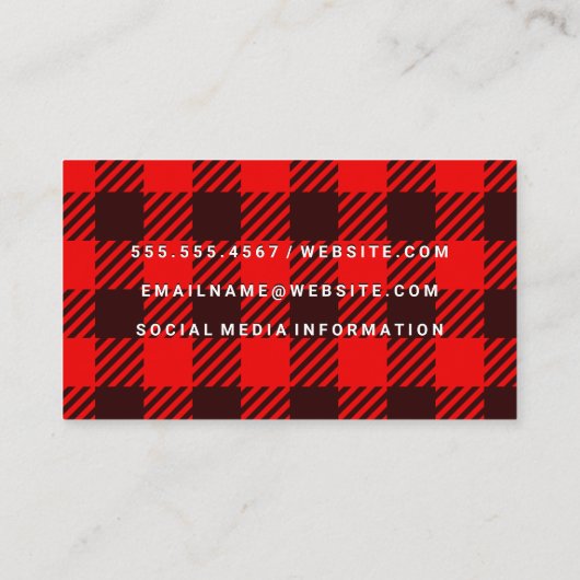 Carte De Visite Motif planifié | Code QR (Dos)