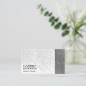 Carte De Visite Motif point | Cuir (Debout devant)