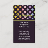 Carte De Visite Motif Pois Rainbow (Devant)