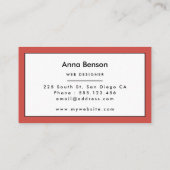 Carte De Visite motif pop art des années 80 (Dos)