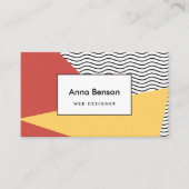 Carte De Visite motif pop art des années 80 (Devant)