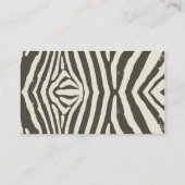 Carte De Visite Motif Poster de animal Zebra Stripe (Dos)