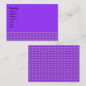 Carte De Visite motif pourpre (Devant / Derrière)