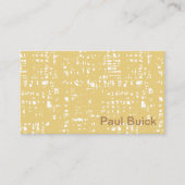 Carte De Visite Motif professionnel classique Sepia (Devant)