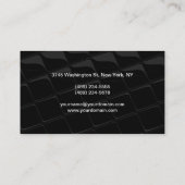 Carte de visite Motif professionnel tendance Scrip (Dos)