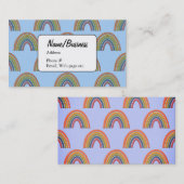 Carte de visite Motif Rainbow (Devant / Derrière)