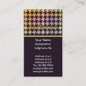Carte De Visite Motif Rainbow Houndstooth (Devant)