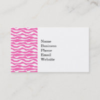 Motif rayé à la mode de zèbre rose et blanc