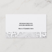 Carte De Visite Motif rose (Dos)