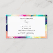Carte De Visite Motif rose Abstrait moderne (Dos)