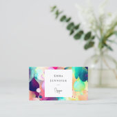 Carte De Visite Motif rose Abstrait moderne (Debout devant)