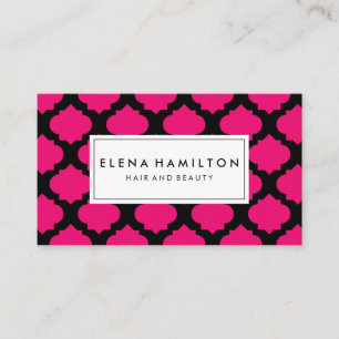 Carte De Visite Motif rose chaud