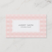 Carte De Visite Motif  Rose clair (Devant)