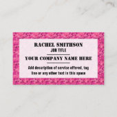 Carte De Visite Motif rose de Camo de camouflage (Devant)