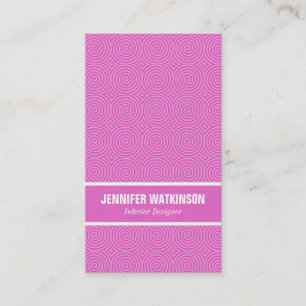 Carte De Visite Motif rose de Lollypop