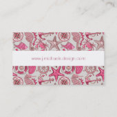 Carte De Visite Motif rose de mer (Dos)