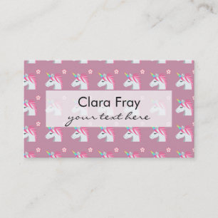 Carte De Visite Motif rose Girly mignon d'Emoji de fleur de