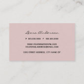 Carte De Visite Motif rose moderne d'abrégé sur parties (Dos)