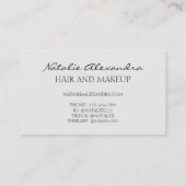 Carte De Visite Motif rose vert à bille liquide (Dos)