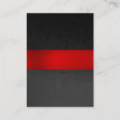 Carte De Visite Motif rouge élégant gris-rouge unique professionne (Dos)