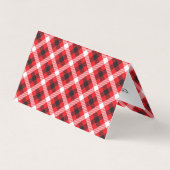 Carte De Visite Motif rouge noir et blanc (Dos)