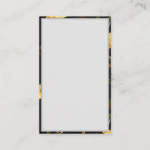 Carte De Visite Motif sans couture avec étoiles d'or (Dos)