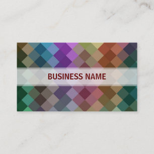 Carte De Visite Motif sans couture Diamond multicolores
