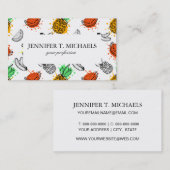 Carte De Visite Motif sans couture Vector Graphic (Devant / Derrière)