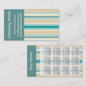 Carte De Visite Motif Seashore Stripes (Devant / Derrière)