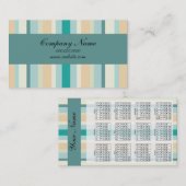 Carte De Visite Motif Seashore Stripes (Devant / Derrière)