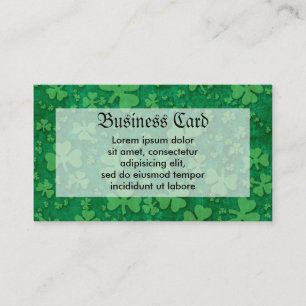 Carte De Visite Motif shamrock