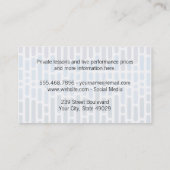 Carte De Visite Motif sonore (Dos)